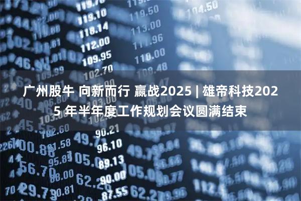 广州股牛 向新而行 嬴战2025 | 雄帝科技2025 年半年度工作规划会议圆满结束